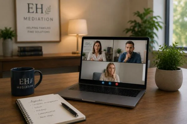child access mediation Cumbria online meeting.