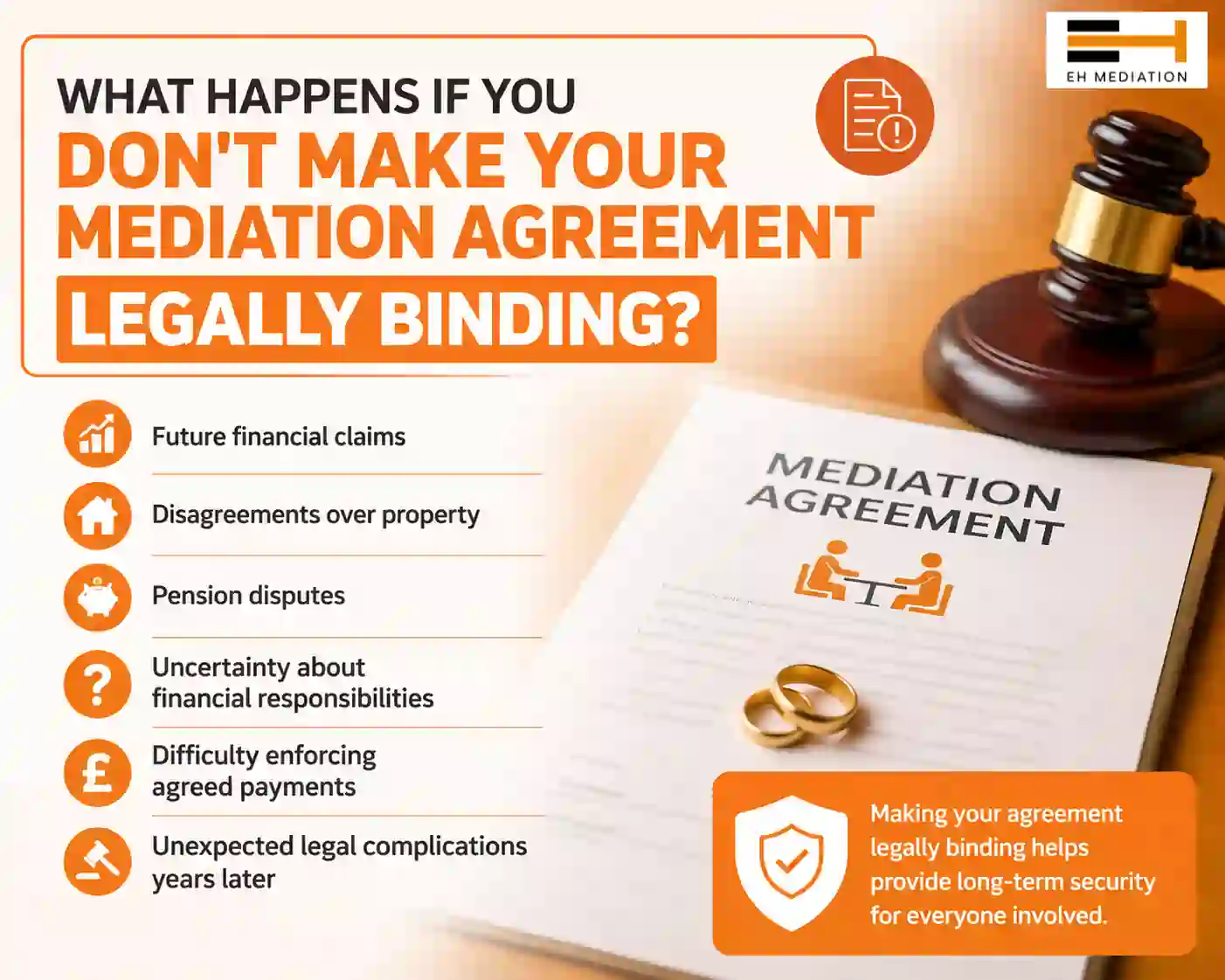 What Happens If You Don't Make Your Mediation Agreement Legally Binding Cumbria?